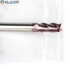 Long Neck Solid Carbide End Mill CNC Tooling System HRC55 4 Flute Excellent Performance