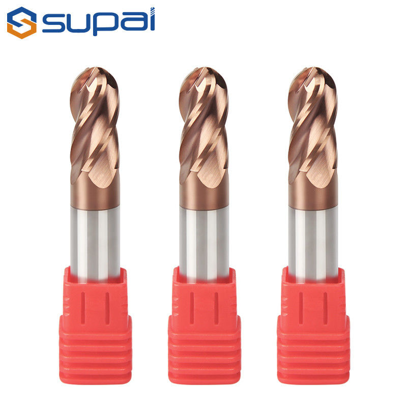 1 - 20 Mm Dia Carbide Ball End Mill / Ball Nose Cutter For Processing Alloy