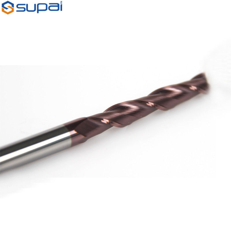Flat Carbide Square End Mill ±0.01 Tolerance 35° Helix Angle For High Precision Cutting