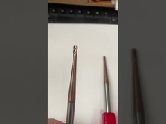 4.0mm Carbide solide Conical Boule nez Fin de broyeur TiCN revêtu CNC fraiseur coupeur de gravure Bit