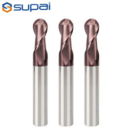 TiN Coating Ball Nose End Mill Size 1-20mm 45 Hrc 2 Flute 4 Flute