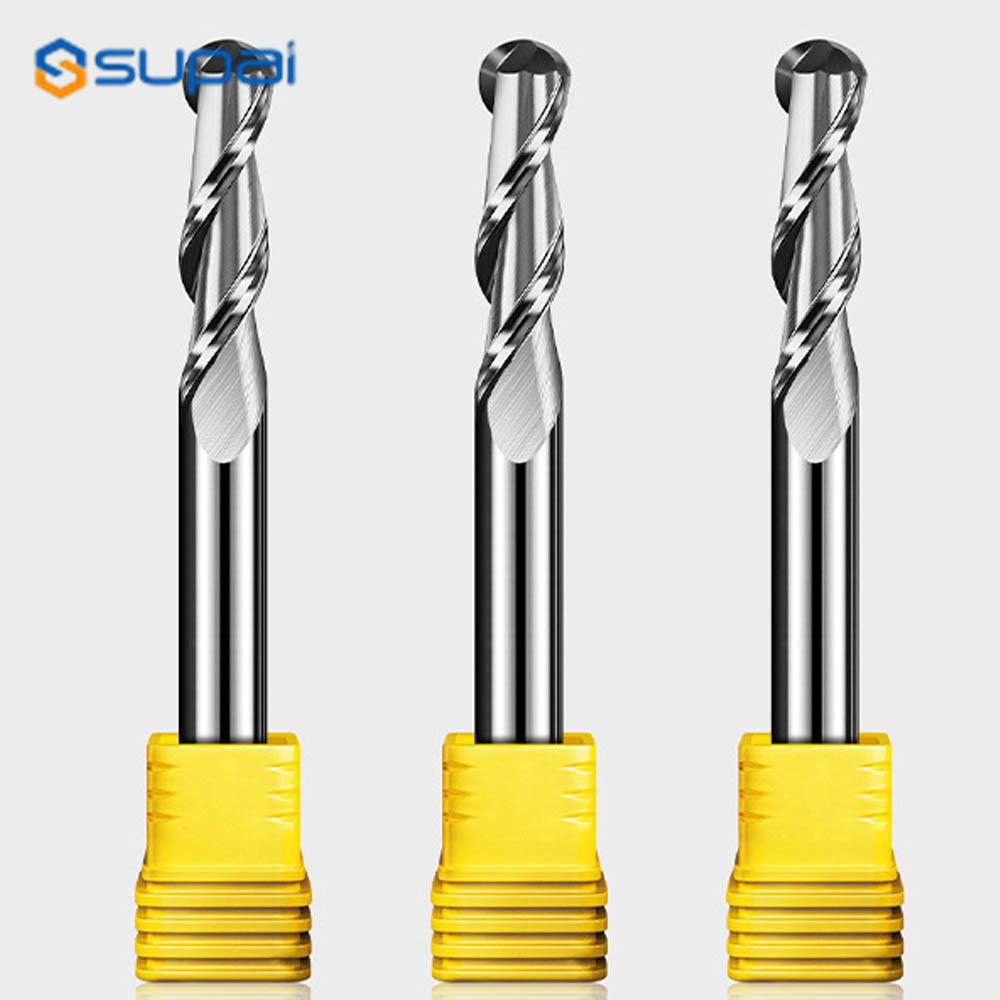 Ball Nose End Mill 3.175mm 4mm 6mm 8mm Shank Diameter 2 Flutes Tungsten Carbide CNC Milling Cutter CNC Tool For Wood MDF