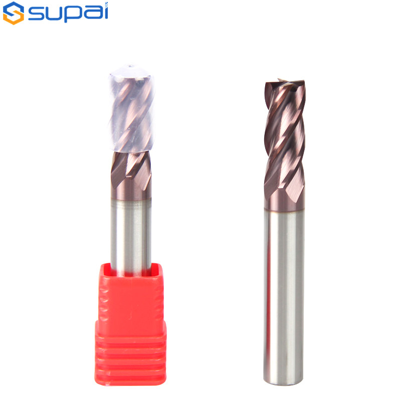 Tungsten Steel Square End Mill High Precision Aluminum Cutting Tools CNC Working
